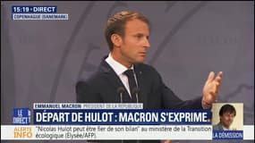 Démission de Nicolas Hulot: Emmanuel Macron "respecte sa liberté"