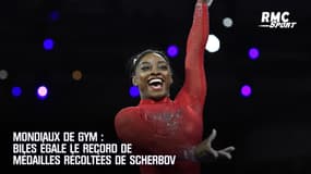 Mondiaux de gym : Biles égale le record de médailles récoltées de Scherbo