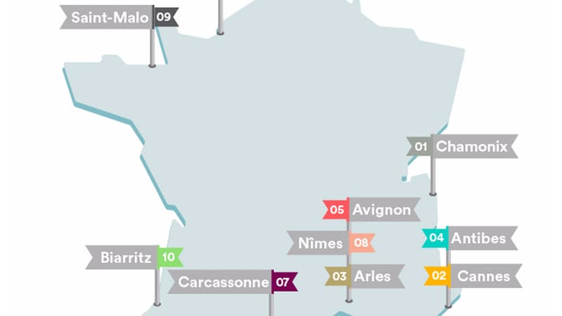 La carte des villes les plus accueillantes sur Airbnb cet été