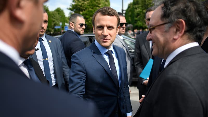 Emmanuel Macron, le 24 avril 2017, à Paris.