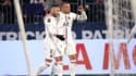 Neymar et Kylian Mbappé avec le PSG, le 9 avril 2022