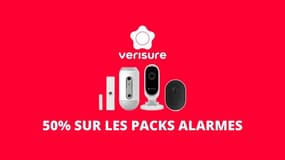 Verisure : 50% sur les packs alarmes incluant caméra de surveillance