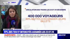 Grève SNCF: en moyenne, 41% des TGV et des Intercités seront garantis les 23 et 24 décembre