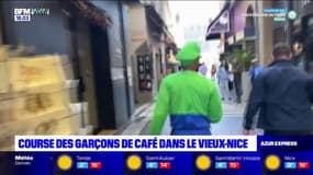 Carnaval de Nice: la traditionnelle course des garçons de café de retour