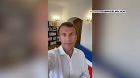 Emmanuel Macron répond à une question sur le pass sanitaire en cours ce mercredi sur Instagram