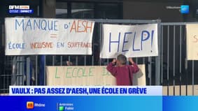 Vaulx-en-Velin : L'école élémentaire Henri-Wallon, en grève, réclame davantage d'AESH