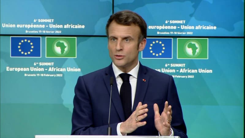 Emmanuel Macron ce vendredi en conférence de presse.