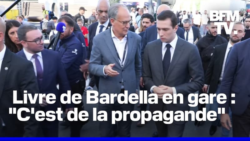 La campagne d'affichage dans les gares du nouveau livre de Jordan Bardella indigne les syndicats de la SNCF