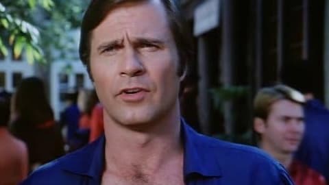 L'acteur américain Gil Gerard dans la série "Buck Rogers au XXVe siècle". 