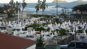 Le cimetière de Lorient à Saint-Barthélemy le 8 décembre 2017