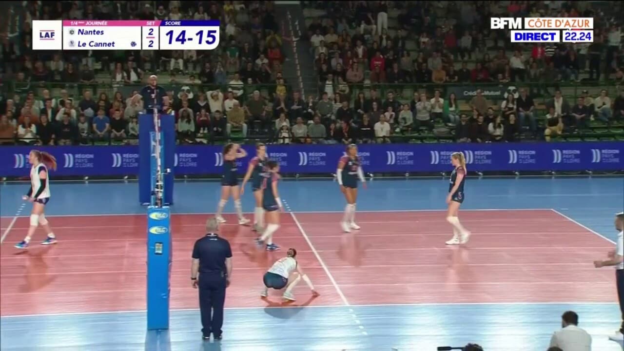 Volley féminin Le l'emporte de justesse face à Nantes