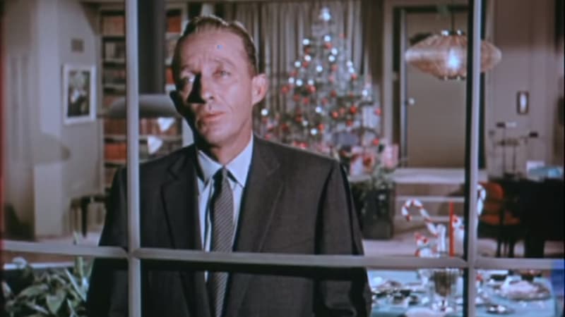 Bing Crosby dans le clip "White Christmas"