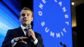 Emmanuel Macron le 11 décembre 2017, à la veille du sommet Planet Summit, à Paris.