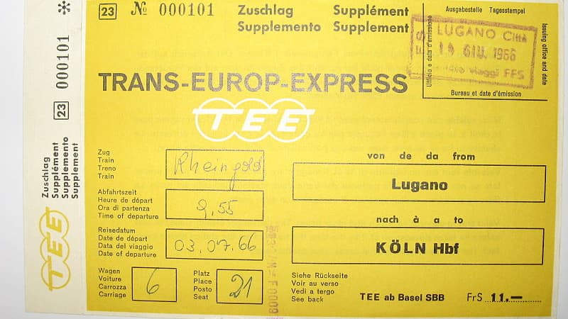 Un billet du TEE Un billet du TEE