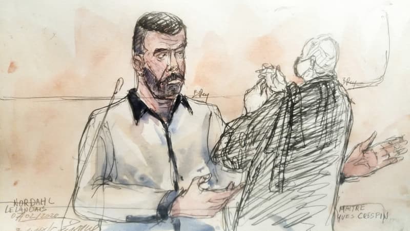 Représentation de Nordahl Lelandais lors de son procès.