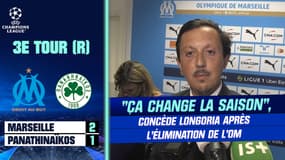 OM 2-1 Panathinaïkos (3-5 tab) : "Ça change un peu la saison", concède Longoria