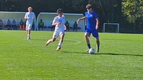 Equipe de France - Léo Lemaître avec les U17, le 17 septembre 2025