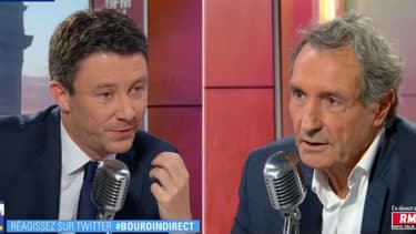 Le porte-parole du gouvernement, Benjamin Griveaux, face à Jean-Jacques Bourdin