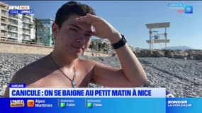 À Nice, on se baigne au petit matin pour contrer les fortes chaleurs