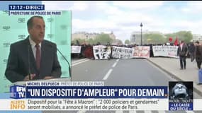 "Fête à Macron" : "L'objectif des contrôles sera d'interpeller les personnes venant en étant porteurs d'objets pouvant s'assimiler à des armes", annonce le préfet de police