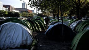 Le campement porte d'aubervilliers en octobre 2019