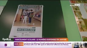 Harcèlement scolaire: le numéro disponible en janvier