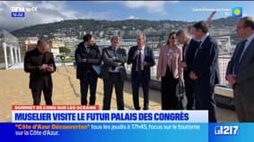 Sommet de l'ONU sur les océans: Muselier visite le futur palais des Congrès de Nice