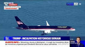 Donald Trump atterrit à New York pour sa comparution judiciaire