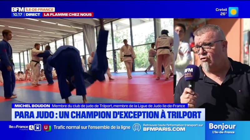 Flamme paralympique à Trilport: rencontre avec le para-judoka Michel Boudon