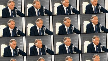 L'ancien Premier ministre Dominique de Villepin sur le plateau de BFMTV, le 12 septembre 2014.