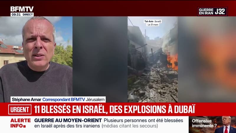 Nouvelle alerte sur Israël: un tir de missile à fragmentation fait au moins 11 blessés dans le centre du pays