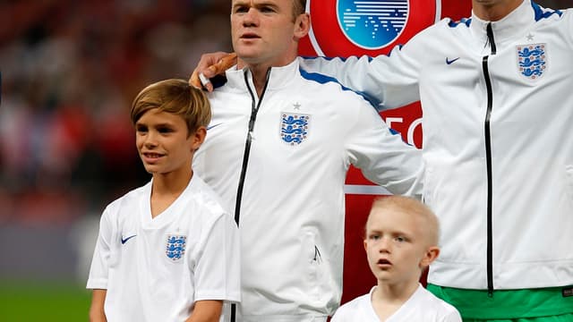 Wayne Rooney avec Romeo Beckham