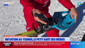 Station de Montclar: initiation au yooner, le petit kart des neiges