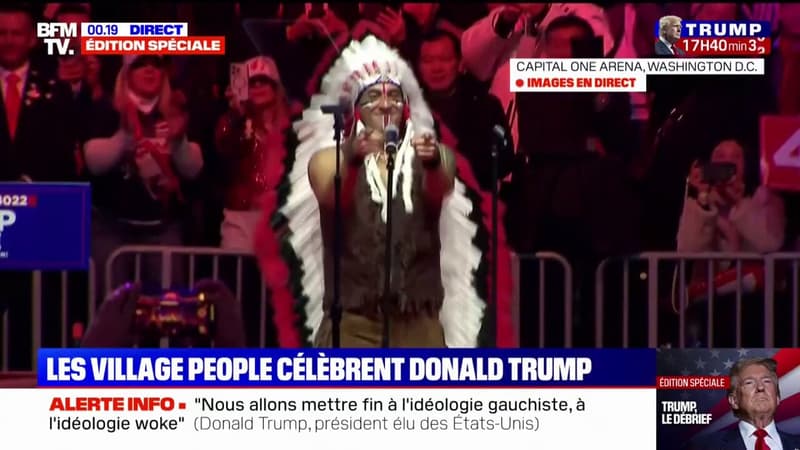 À la veille de l'investiture de Trump, les Village People interprètent leur tube 