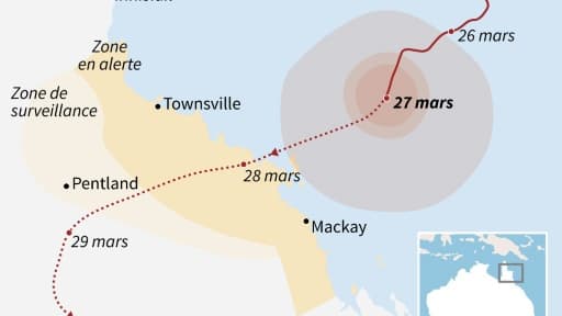 Alerte au cyclone Debbie en Autralie Alerte au cyclone Debbie en Autralie