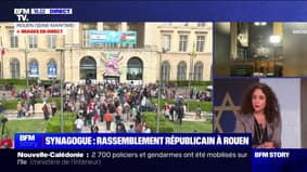 Synagogue de Rouen: "C'est un incendie matériel qui est la conséquence de discours incendiaires et de mots qui arment ce type d'assaillant" affirme Galina Elbaz, vice-présidente de la Licra