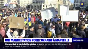 Marseille: plusieurs centaines de personnes ont manifesté en soutien à l'Ukraine