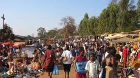 Un marché au Malawi - Illustration 