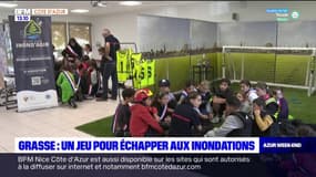 Grasse: un jeu pour échapper aux inondations