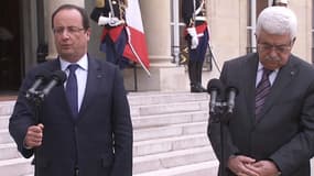 François Hollande, le 12 septembre 2013, avec Mahmoud Abbas.