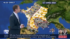 Les averses gagnent le nord ce jeudi, avant un retour du soleil demain