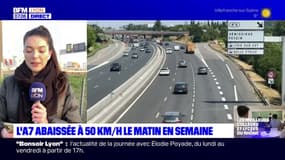 50km/h: la limite de vitesse abaissée sur l'A7 le matin entre Ternay et Feyzin 