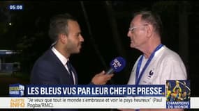"Je ne pouvais pas rêver une sortie plus magnifique", le chef de presse de l'équipe de France Philippe Tournon tire sa révérence après la victoire