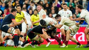 Le combat a été âpre entre l'Argentine et l'Angleterre pour la petite finale de la Coupe du monde de rugby, le 27 octobre 2023.