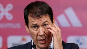 Le Français Rudi Garcia lors de sa présentation comme sélectionneur de la Belgique, le 24 janvier 2025