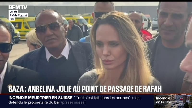 Gaza: Angelina Jolie s'est rendue au point passage de Rafah, en Égypte