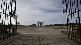 L'entrée du camp de Sachsenhausen, au nord de Berlin, avril 2020