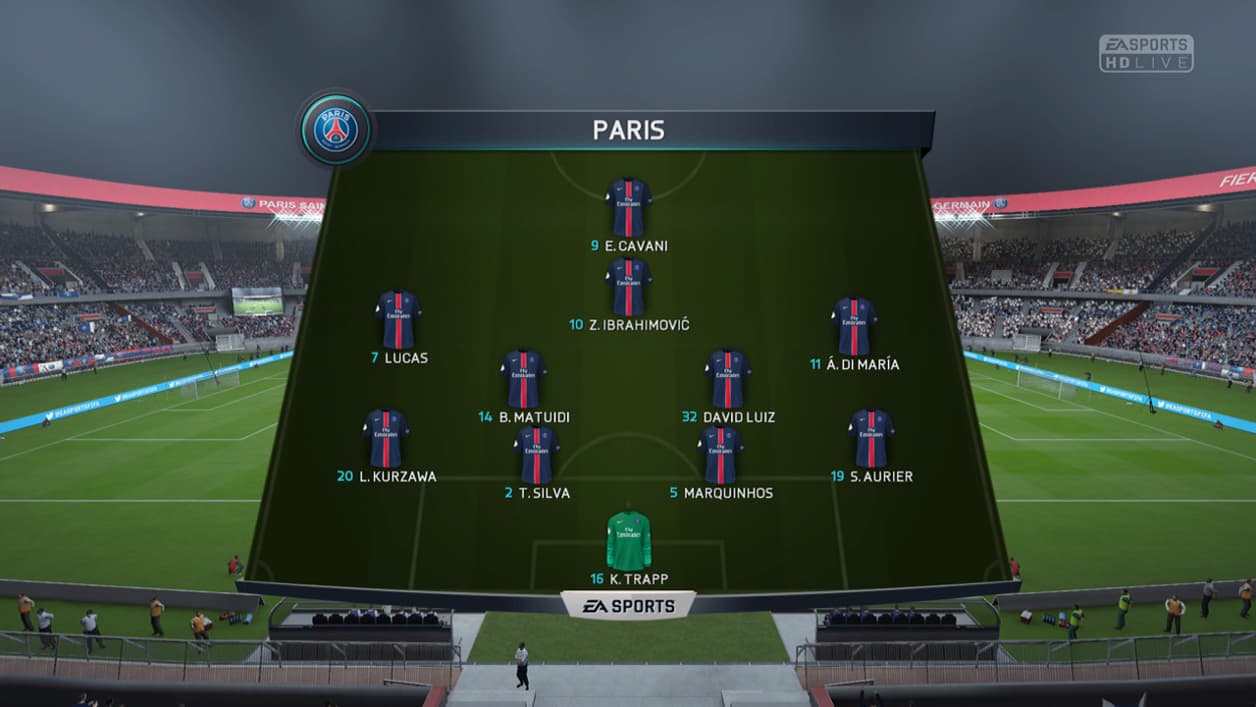 La compo du PSG La compo du PSG