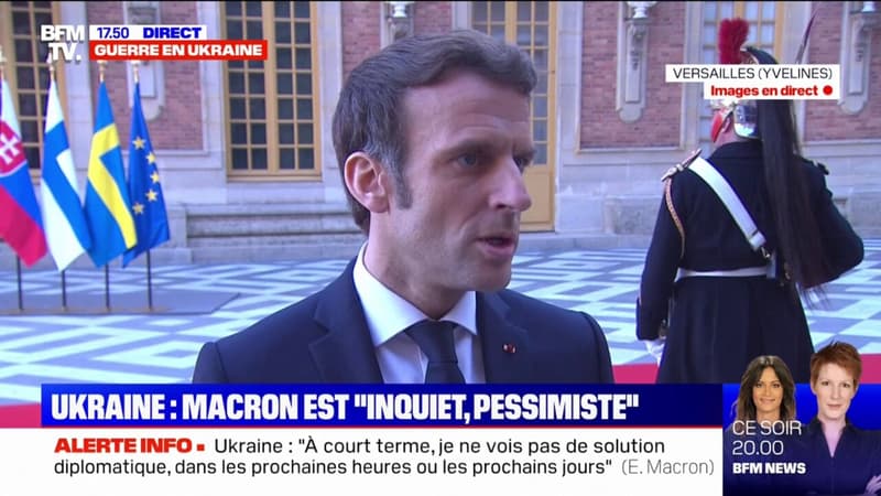 Sommet de Versailles: Emmanuel Macron assure que les discussions 