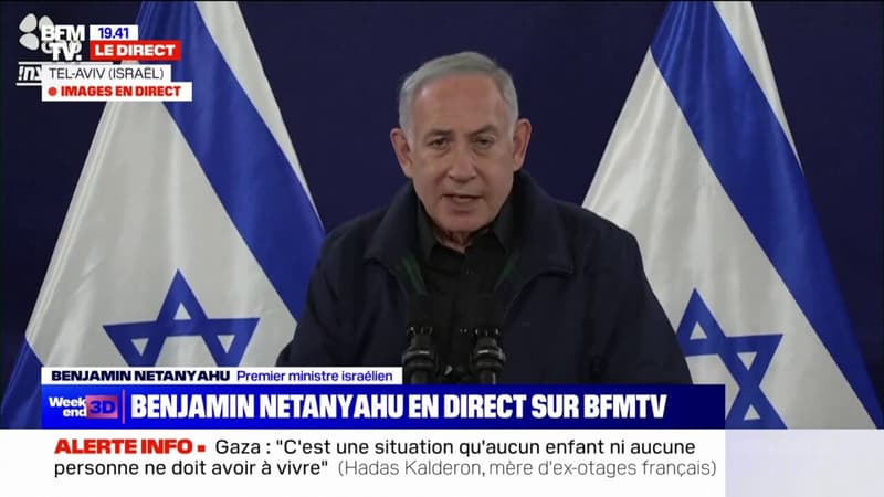 Benjamin Netanyahu annonce la mort d'un colonel de l'armée israélienne le 7...